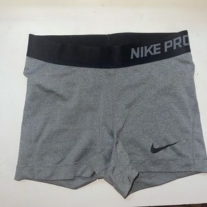 Nike grey compression shorts size XS